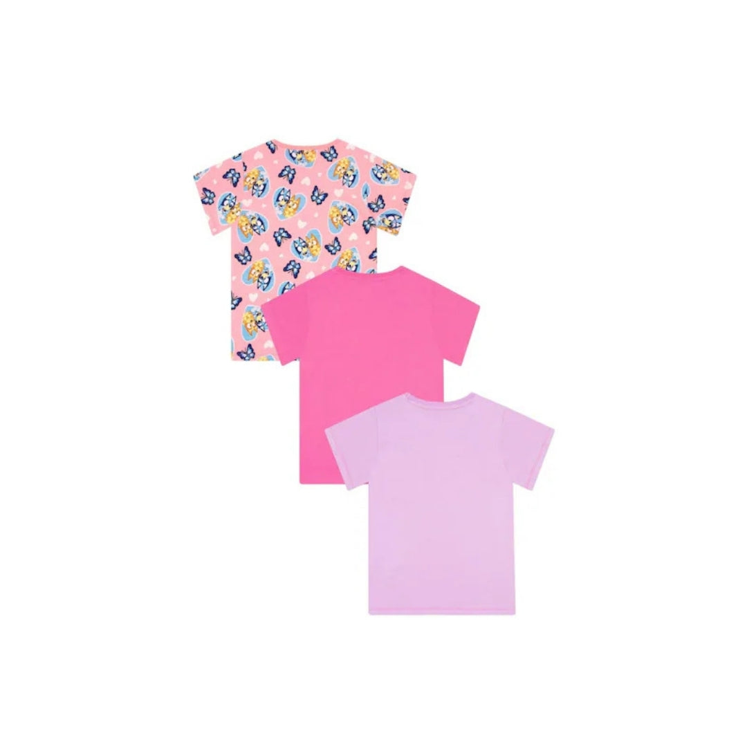 Girls Short Sleeve T-shirt-Pack Of 3